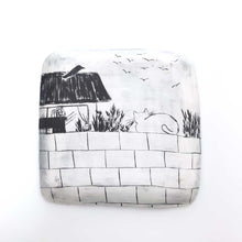 画像をギャラリービューアに読み込む, 奥山泉「四角皿 ②」