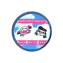 画像をギャラリービューアに読み込む, “マスキングテープ 青” ヌリア・ユスト