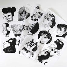 画像をギャラリービューアに読み込む, “VISITORS 手ぬぐい” 牛木匡憲