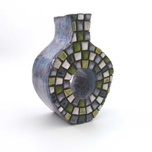 画像をギャラリービューアに読み込む, Tenko "ドーナツ・タイル花瓶 (青) "