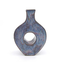 画像をギャラリービューアに読み込む, Tenko "ドーナツ・タイル花瓶 (青) "