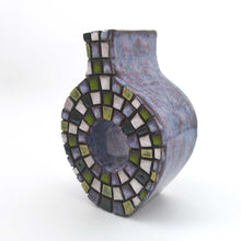 画像をギャラリービューアに読み込む, Tenko "ドーナツ・タイル花瓶 (青) "