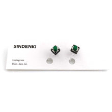 画像をギャラリービューアに読み込む, "スイッチイヤリング(緑)" SINDENKI