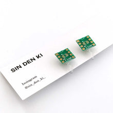 画像をギャラリービューアに読み込む, "電子基板イヤリング(緑)" SINDENKI