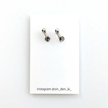 画像をギャラリービューアに読み込む, "電子基板3連イヤリング(青)" SINDENKI