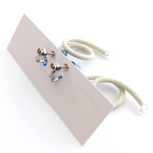 画像をギャラリービューアに読み込む, "電子部品の一輪お花イヤリング(青)" SINDENKI