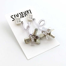 画像をギャラリービューアに読み込む, "電子部品のうねうねピアス" SINDENKI