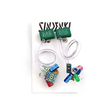 画像をギャラリービューアに読み込む, "電子部品のうねうねイヤリング" SINDENKI