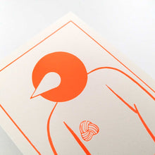 画像をギャラリービューアに読み込む, "Ok Des Parisミニ版画 鳥人間(オレンジ)" 横山裕一