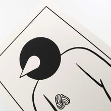 画像をギャラリービューアに読み込む, "Ok Des Parisミニ版画 鳥人間(黒)" 横山裕一