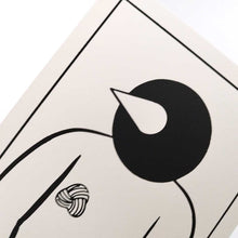 画像をギャラリービューアに読み込む, "Ok Des Parisミニ版画 鳥人間(黒)" 横山裕一