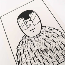 Load image into Gallery viewer, <tc>"Ok Des Paris Mini Print - Fur Clad Man (Black)" Yuichi Yokoyama</tc>