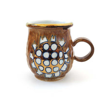 画像をギャラリービューアに読み込む, SANZOKU「花カップBig(溶ける釉薬カラー)ダークモカ」