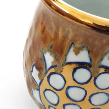 画像をギャラリービューアに読み込む, SANZOKU「花カップBig(溶ける釉薬カラー)ダークモカ」