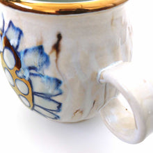 画像をギャラリービューアに読み込む, SANZOKU「花カップBig(溶ける釉薬カラー)ホワイトモカ」