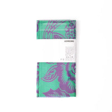 Load image into Gallery viewer, "Natsumi Noda Tenugui" Mint Green x Purple