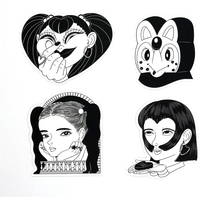 画像をギャラリービューアに読み込む, “ステッカーセット・キュン” 牛木匡憲