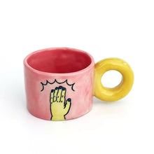 Load image into Gallery viewer, <transcy>Imustan mug "fried egg/hand"</transcy>