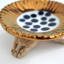 Load image into Gallery viewer, <tc>"Three legs Gold Small Plate(mini)" SANZOKU</tc>
