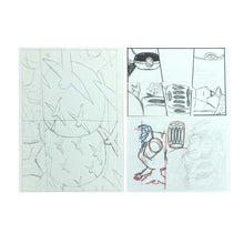 Load image into Gallery viewer, &lt;tc&gt;“Neo Manyo - Original draft 2-1 (set of 3)” Yuichi Yokoyama&lt;/tc&gt;
