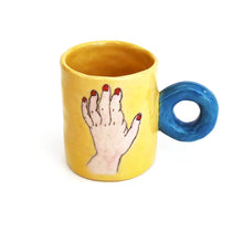 Load image into Gallery viewer, Imustan mug &quot;lobster / hand&quot;
